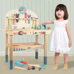 GT儿童多功能木质仿真儿童工具套装玩具Diy手工游戏屋玩具早教玩具