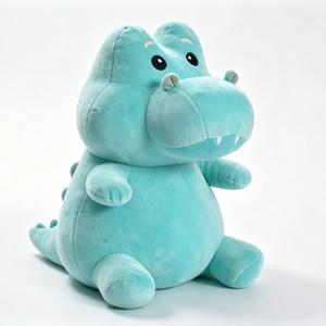 Peluche de hipopótamo personalizado, lindo peluche de hipopótamo, peluche de hipopótamo azul, juguete de hipopótamo sentado - Product Image 4
