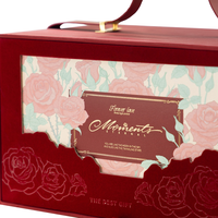 High End Custom Leder griff Prägung Goldfolie gedruckt Logo Geschenk paket Luxus Schublade Geschenk box für Kosmetik Parfüm