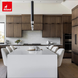 ห้องครัวสีวอลนัทเข้มพร้อมพื้นผิวเซรามิก ห้องครัวบอสซาสวยงามโดดเด่นด้วยตู้ครัวสีวอลนัทเข้มที่น่าทึ่ง - Product Image 3