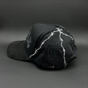 כובעי פינו ברבס מקוריים ממותג מקסיקו, כובעי גוראס אל מגו, כובעים בסגנון דיסטסיד עם לוגו רקום בתלת מימד, כובעי אותיות ספורטיביים נפוצים, סיטונאי - Product Image 4