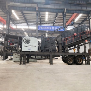 Estación Móvil Cuatro en Uno con Ruedas para Procesamiento de Minerales de Bauxita y Barita, Camión Móvil con Trituradora de Mandíbulas y Trituradora de Impacto - Product Image 2