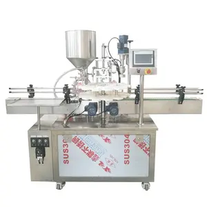 Full Automatic Bottle Can Liquid Paste Lotion Hair Spray Gel Wax Beauty Face Cosmetic Cream Filling Capping Machine