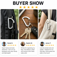 Gantungan Kunci Logo Kustom Klip Pengait Oranye Aluminium Bentuk Labu Carabiner Clip Spring Snap Hook Karabinerhaken untuk Tempat Kunci