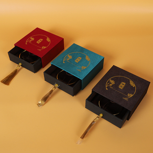 Boîte à <span class=keywords><strong>bijoux</strong></span> pour bracelet femme, style ancien, en jade, avec logo personnalisé SIFOO, pompon doré, style tiroir. - Product Image 6