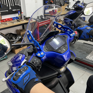 ขายึดกระจกหน้าอะลูมิเนียม CNC สำหรับ AEROX 155 NVX - ชุดติดตั้งกระจกบังลมหน้าแบบปรับได้, อุปกรณ์ตกแต่งมอเตอร์ไซค์ - Product Image 5
