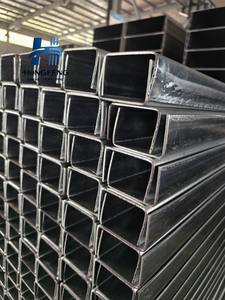 Canal C fendu en acier Plateau de canal de jambe de force en C en acier galvanisé avec produit de trous - Product Image 5