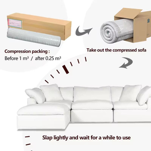 Sofá Modular Moderno para Sala de Estar, Sofá Seccional Comprimido al Vacío, Muebles de Lujo - Product Image 4