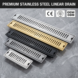 Drain de sol de <span class=keywords><strong>douche</strong></span> carrelable pour salle de bain de villa moderne avec acier inoxydable SUS201 et design élégant - Product Image 1
