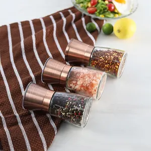 Best Selling High Quality 170ml New Copper Color Stainless Steel Salt and Pepper Spice and Herb Mill