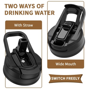 Half Gallon 2 in 1 Large Capacity Water Bottle, Leak Proof Non Slip Handle Wide Mouth Gym Portable <strong>Cup</strong> - Product Image 6