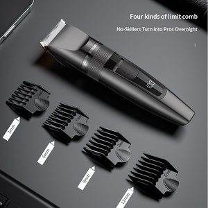 Tondeuse à cheveux électrique professionnelle pour hommes, sans fil, rechargeable, kit de coupe de cheveux, 5 réglages de longueur, écran LED - Product Image 3