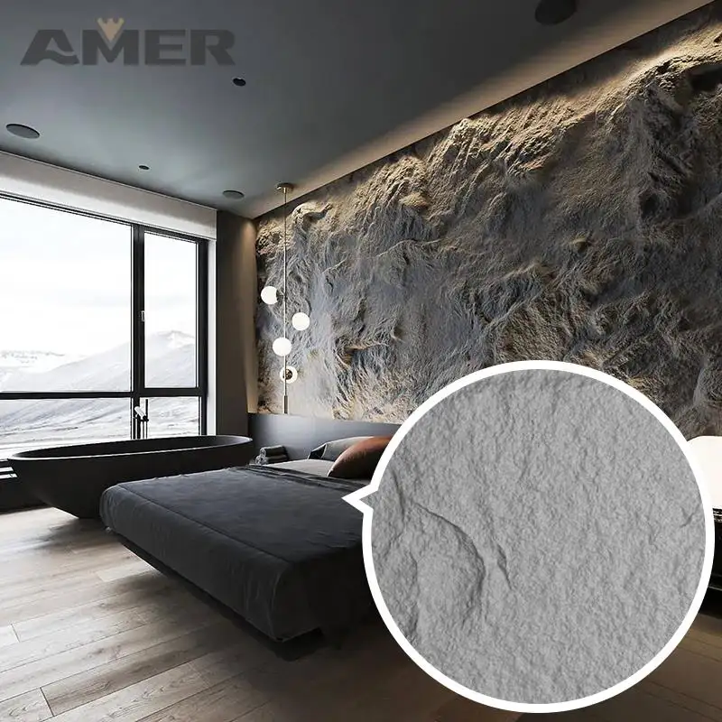 Amer 1200*600mm factory price wholesale mushroom outdoor pu moulding outdoor concrete stone wall panel marble plate