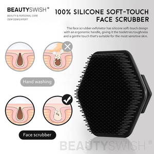 Juego de cepillos faciales de silicona con agarre antideslizante y exfoliante para una limpieza facial profunda, apto para todo tipo de piel, para usar con jabón en el <span class=keywords><strong>baño</strong></span>. - Product Image 4