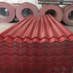 แผ่นหลังคาเหล็กลูกฟูกสีแผ่นหลังคาสังกะสีเคลือบสังกะสีแผ่นหลังคาอลูมิเนียมแบบกำหนดเอง - Product Image 4