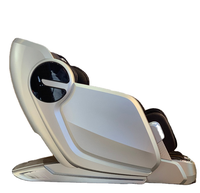4D Zero Gravity Shiatsu Chaise Électrique Fullbody Massage Lounge Airbag Heat Compress Luxury PU Leather Living Room Bedroom Hotel