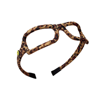 Unique rétro imprimé léopard femme cheveux accessoires rétro rétro femmes carré creux lunettes de soleil forme bandeaux mignon mode