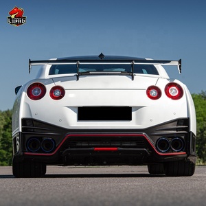 Kit de carrosserie GTR GTR35, mise à niveau au style NISM, pare-chocs avant et arrière de voiture en plastique à demi-carbone pour <span class=keywords><strong>NISSAN</strong></span> 2008-2017 bodykit - Product Image 4