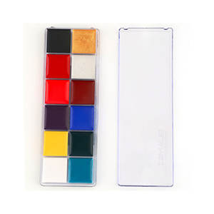 Nhà Máy Cung Cấp Chuyên Nghiệp 12 Màu Palette Tốt Nhất Mặt Sơn Bộ Dụng Cụ Bên Cosplay Body Paint Với MOQ Thấp Trang Điểm - Product Image 4