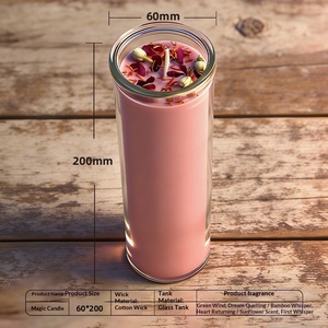 Candela Magica in Cera di Soia, Aromaterapia per Atmosfera, Profumata in Vaso di Vetro, Fatta a Mano, Regalo Creativo, Scena Romantica, Dropshipping - Product Image 4