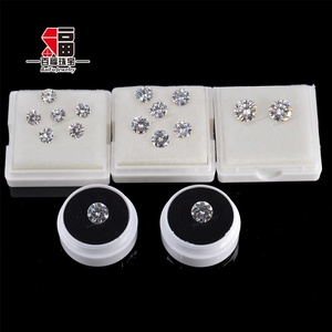 Joyería Baifu, Precio al por Mayor, Moissanita Redonda Brillante de 6.5mm - 9.0mm, Blanca Transparente, <span class=keywords><strong>Color</strong></span> <span class=keywords><strong>D</strong></span>, VVS - Product Image 1