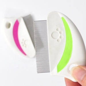 KingHon Manufacturer Pet Cleaning Removing Lice Long Needle Tick <b>Flea</b> Durable Stainless Steel <b>Flea</b> <b>Comb</b> - Product Image 3