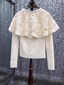 <span class=keywords><strong>Cardigan</strong></span> di Alta Qualità Nuova Collezione Primavera 2026, Moda Donna, Lavorazione a Maglia e Uncinetto, Maniche Lunghe, <span class=keywords><strong>Beige</strong></span> e Nero - Product Image 2