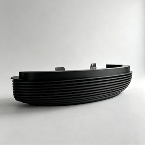 MDF Baking Finish Reception Desk Smooth Front Counter for Hotel Salon Front Service Area - Product Image 2