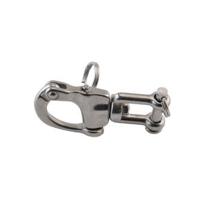 Hand-Operated Stainless Steel Swivels Fork-Type Rotating Spring <b>Shackles</b> for Marine Outdoor Hardware Accessories - Product Image 1
