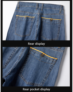 Jeans Tácticos <span class=keywords><strong>para</strong></span> Hombre con Acabado Suave como la Seda y Múltiples Bolsillos <span class=keywords><strong>para</strong></span> Uso Diario Informal y Viajes Urbanos - Product Image 5