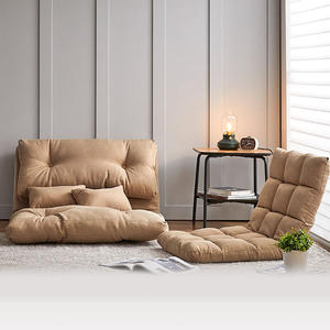 Silla de Piso Plegable Estilo Coreano, Tatami, Asiento Individual o Doble, Ajustable, Convertible en Sofá Cama, Sofá Japonés Tipo <span class=keywords><strong>Canape</strong></span> - Product Image 2