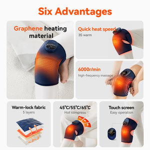 Appareil de <span class=keywords><strong>massage</strong></span> des genoux sans fil rechargeable pour soulager les douleurs articulaires avec vibration thermique pour l'application des pieds Type de ceinture de <span class=keywords><strong>massage</strong></span> - Product Image 5