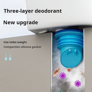 Anneau de joint de bride de toilette <span class=keywords><strong>anti</strong></span>-fuite <span class=keywords><strong>anti</strong></span>-retour de qualité supérieure résistant aux cafards idéal pour les salles de bain hygiéniques - Product Image 3