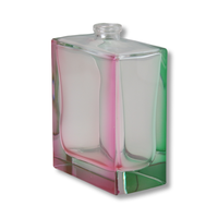OEM ODM Bon Prix Diffuseur de Parfum en Verre Transparent Design Unique Carré Décoratif Rose de 15ml 20ml