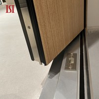Kunci pintu depan merek terbaik apartemen pintu api kayu perumahan Aluminium pintu masuk depan