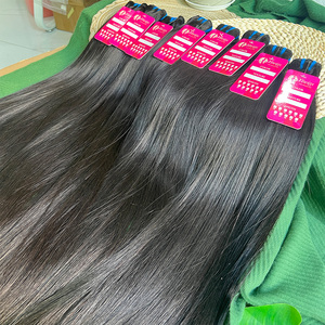 Lots de cheveux humains vierges vietnamiens non traités de qualité 12A, vente en gros, cuticules alignées naturellement, cheveux humains vierges lisses, fournisseur de cheveux humains - Product Image 2