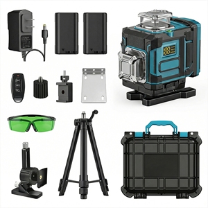 פלס לייזר ירוק 4D בעל 16 קווים, פילוס עצמי, תעשייתי ועשה זאת בעצמך, עם חצובה 1 מטר - Product Image 2