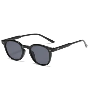 9337 Mode runden Rahmen schöne Männer und Frauen Anti Blaulicht Brille Sonnenbrille farbige Gläser Farbe Sonnenbrille