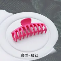 Grote Koreaanse Frosted Banaan Haar Clip Plastic Broodje Matte Antislip Klem Accessoires Banaan Clips Haar Klauw Clip Voor Vrouwen