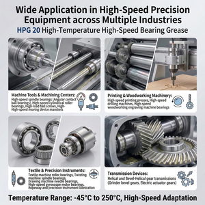 Wallimore High Speed Synthetisch Smeervet <span class=keywords><strong>NLGI</strong></span> 2 Industrieel Smeermiddel voor Machinegereedschapsspindels -45°C 250°C & MP3 Vet - Product Image 3