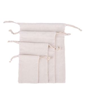 100% Eco Friendly Reusable Promotion Gift Bag Custom Jute Fashion <b>Drawstring</b> <b>Pouch</b> Logos Silk Screen Printed Customized Size - Product Image 1