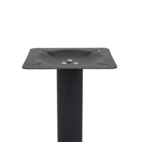 Pieds de table en métal noir personnalisables, base en fer, pour restaurant commercial, café, directement de l'usine.