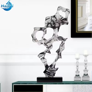 Meubles de luxe en résine transparente sur mesure, table à manger en cristal artificiel moderne, ornement artisanal, sculpture en résine époxy - Product Image 1