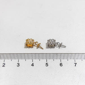 Accesorios de Perlas DIY, Colgante de Plata S925 con Collar de Rueda Redonda, Soporte Vacío de Barra Redonda de 9-13 mm para Mujer - Product Image 3