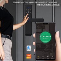 La plus récente entrée sans clé électronique Wifi BLE connexion à la carte Rfid mot de passe poignée d'empreintes digitales TTlock Smart Lock