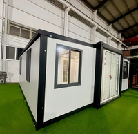Maison conteneur extensible facile à installer de 20 pieds et 30 pieds pour camp de travail, unité d'hébergement mobile temporaire