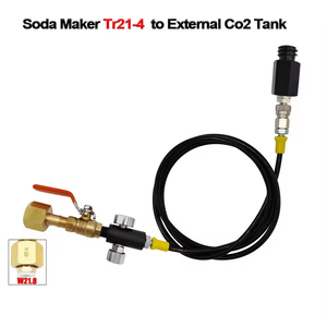 ZimaKyfa Air Tools Soda Maker Quick Connect <b>Adapter</b> Hose Kit CO2 Tank Refill Compatible Jet One Touch Fizzi Aqua Fizz OEM - Product Image 5