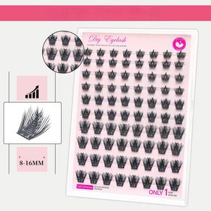 <span class=keywords><strong>Pestañas</strong></span> Postizas Autoadhesivas Sin <span class=keywords><strong>Pegamento</strong></span> Estilo Europeo Americano, Pelo Fino y Suave, Fibra Importada, Semi-Manuales - Product Image 6