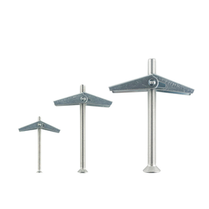 M4 - M12 Anclajes de pared hueca de acero galvanizado Perno de anclaje de palanca de resorte con tornillo avellanado - Product Image 1