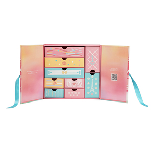 Cajas de Regalo de Cartón Rígido con Logotipo Personalizado, Cajas de Embalaje Magnéticas Reciclables con Cinta para Calendario de Adviento - Product Image 2